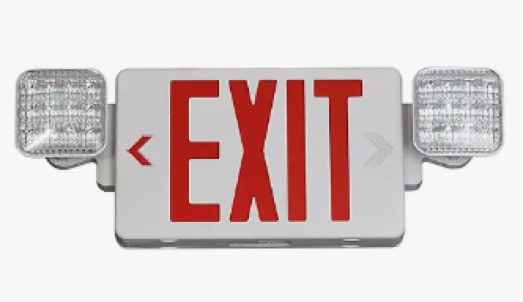 Exit Sign Illuminated