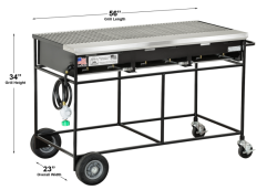Propane Grill 2' x 5'