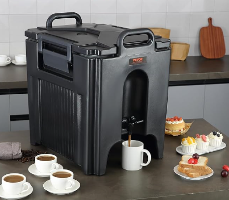 Insulated Beverage Dispenser, 10 Gallon