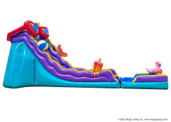 20 pool party dual slide nowm 2201 1773076236 Party Dual Water Slide 20'